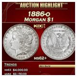 1886-o Morgan Dollar $1 ms62+ USCG