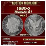 1880-o Morgan Dollar $1 ms64+ PL SEGS