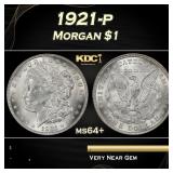 1921-p Morgan Dollar $1 Grades ms64+