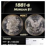 1881-s Morgan Dollar $1 ms66+ SEGS