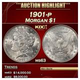 1901-p Morgan Dollar $1 ms63 USCG