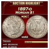 1897-o Morgan Dollar $1 ms62 USCG