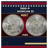 1900-p Morgan Dollar $1 Grades ms64