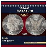 1884-o Morgan Dollar $1 Grades ms65