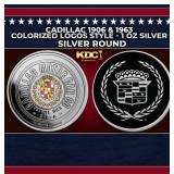 Cadillac 1906 & 1963 Colorized Logos Style - 1 oz