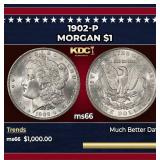 1902-p Morgan Dollar $1 ms66 SEGS