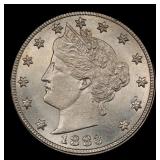 1883 n/c Liberty Nickel 5c Grades ms66