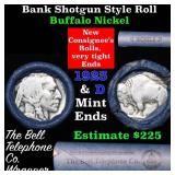Buffalo Nickel Shotgun Roll in Old Bank Style 