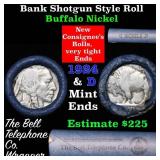 Buffalo Nickel Shotgun Roll in Old Bank Style 