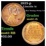 1925-p Lincoln 1c Grades Select Unc RB