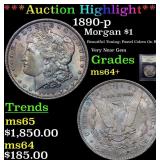 *Highlight* 1890-p Morgan $1 Graded Choice+ Unc