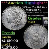 *Highlight* 1882-o/s Top 100 Vam 4 Morgan $1 Grade