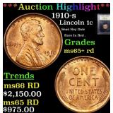 *Highlight* 1910-s Lincoln 1c Graded Gem+ Unc RD