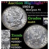*Highlight* 1901-p Morgan $1 Graded Select Unc