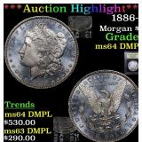 *Highlight* 1886-p Morgan $1 Graded Choice Unc DMP