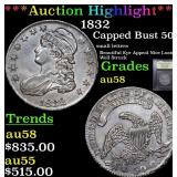 *Highlight* 1832 Capped Bust 50c Graded Choice AU/