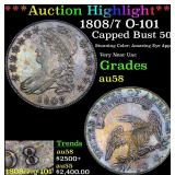 *Highlight* 1808/7 O-101 Capped Bust 50c Graded Ch