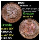 1906 Indian 1c Grades GEM+ Unc BN