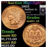*Highlight* 1903 Indian 1c Graded Gem+ Unc RD
