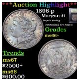*Highlight* 1896-p Morgan $1 Graded GEM++ Unc