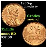 1930-p Lincoln 1c Grades Choice Unc RD