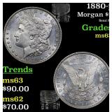 1880-p Morgan $1 Grades Select Unc