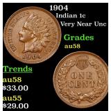 1904 Indian 1c Grades Choice AU/BU Slider