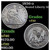 1856-o Seated Liberty 50c Grades vf++