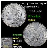 1897-p Vam 6a Top 100 Morgan $1 Grades Select Unc