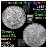 *Highlight* 1887-s Morgan $1 Graded Select Unc PL