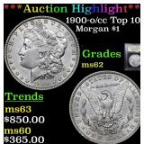 *Highlight* 1900-o/cc Top 100 Morgan $1 Graded Sel
