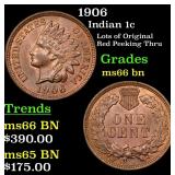 1906 Indian 1c Grades GEM+ Unc BN