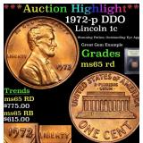 *Highlight* 1972-p DDO Lincoln 1c Graded GEM Unc R