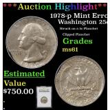 *Highlight* 1978-p Mint Error Washington 25c Grade