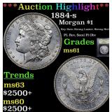 *Highlight* 1884-s Morgan $1 Graded BU+