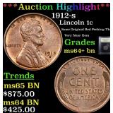 *Highlight* 1912-s Lincoln 1c Graded Choice+ Unc B