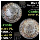 1878-s Morgan $1 Grades Choice Unc+ PL