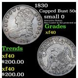 1830 Capped Bust 50c Grades xf