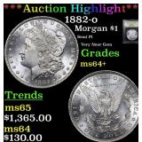 *Highlight* 1882-o Morgan $1 Graded Choice+ Unc