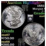 *Highlight* 1881-s Morgan $1 Graded GEM++ Unc