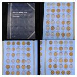 Partial Lincoln Cent  book 1909-1940 51 coins