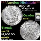 ***Auction Highlight*** 1890-cc Morgan Dollar $1 G
