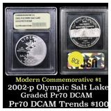 2002-P Olympics Modern Commem Dollar $1 Graded GEM