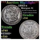 ***Auction Highlight*** 1893-s Morgan Dollar $1 Gr