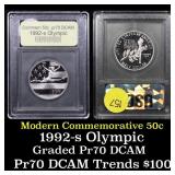 1992-S Olympic Modern Commem Half Dollar 50c Grade