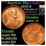 ***Auction Highlight*** 1915-d Lincoln Cent 1c Gra