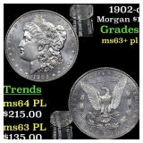 1902-o Morgan Dollar $1 Grades Select Unc+ PL