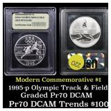 1995-P Olympics Track & Field Modern Commem Dollar