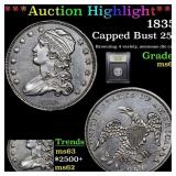 ***Auction Highlight*** 1835 Capped Bust Quarter 2