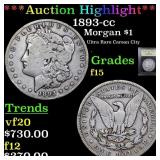 ***Auction Highlight*** 1893-cc Morgan Dollar $1 G